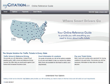 Tablet Screenshot of mycitation.com
